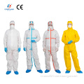 Free sample Wholesale CE medical type 5/6 non woven protection disposable coveralls